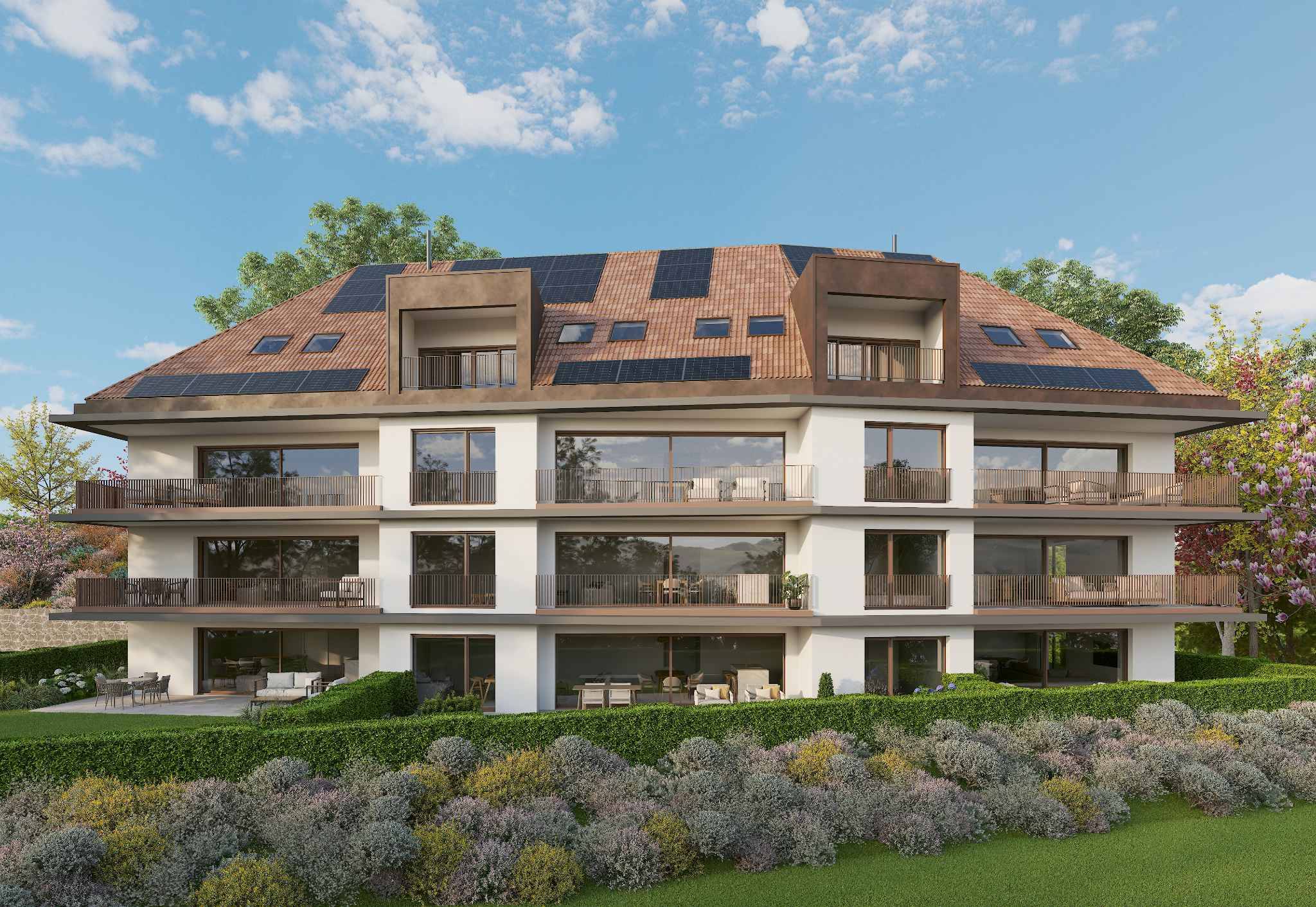 Nouveau : Appartement neuf de 4,5 pièces situé au rez-de-chaussée